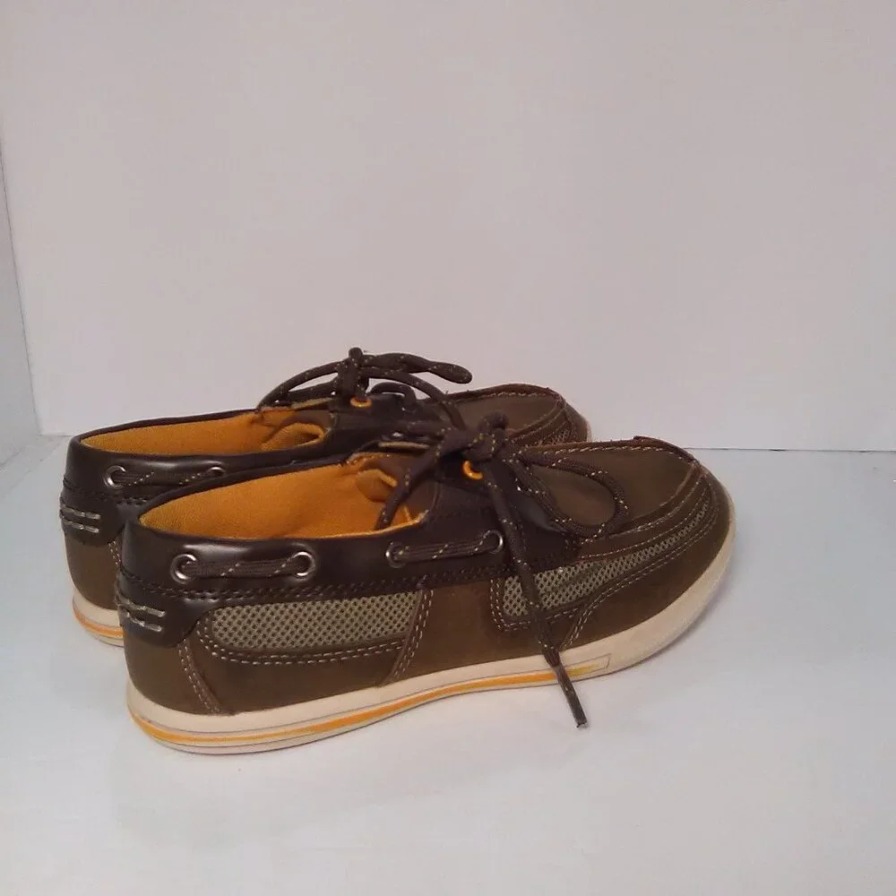 American Eagle Boys Loafers Tie Lace Color Brown Casual Dress Shoe Size …